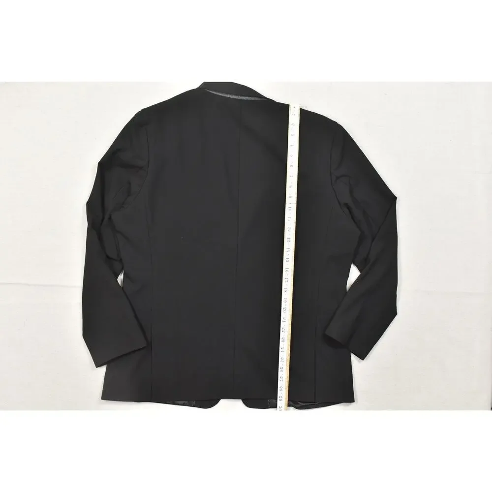 Banana Republic Tailored Fit Black Two Button Suit Jacket Blazer Men's 46 Regula